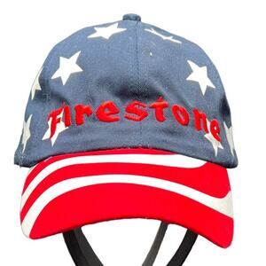 Firestone Red White Blue American Flag Baseball Cap Brand New
